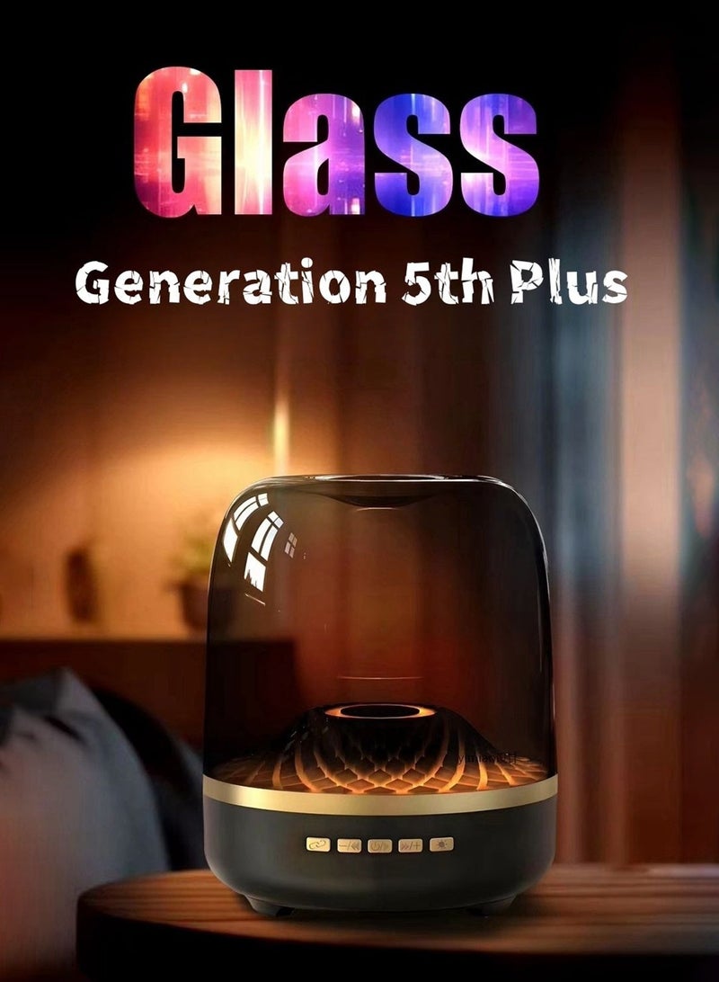 لوبيتيز لاسلكي بلوتوث ستيريو ، RGB المنزلي حجم كبير لون الزجاج مضخم الصوت المتكلم مصغرة - Image 2